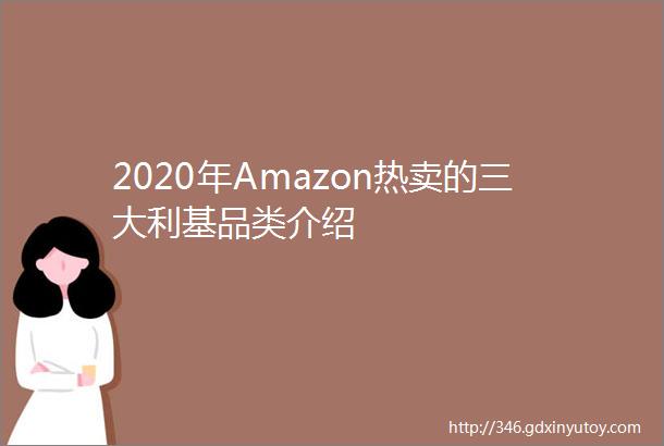 2020年Amazon热卖的三大利基品类介绍