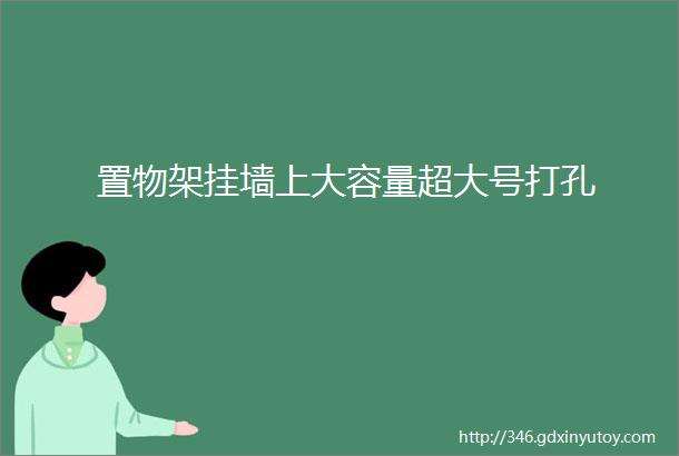 置物架挂墙上大容量超大号打孔