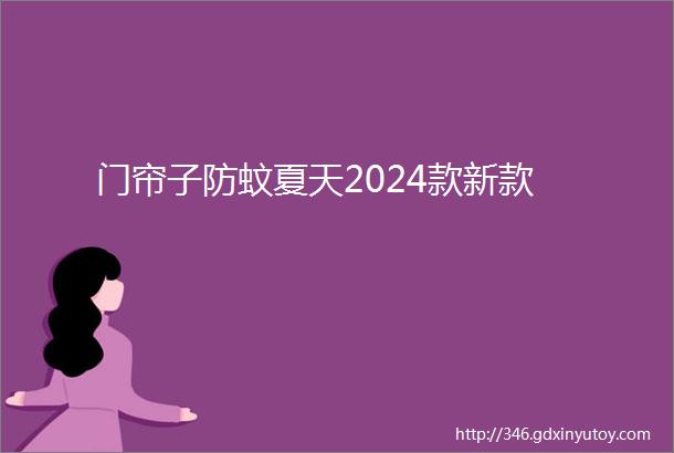 门帘子防蚊夏天2024款新款