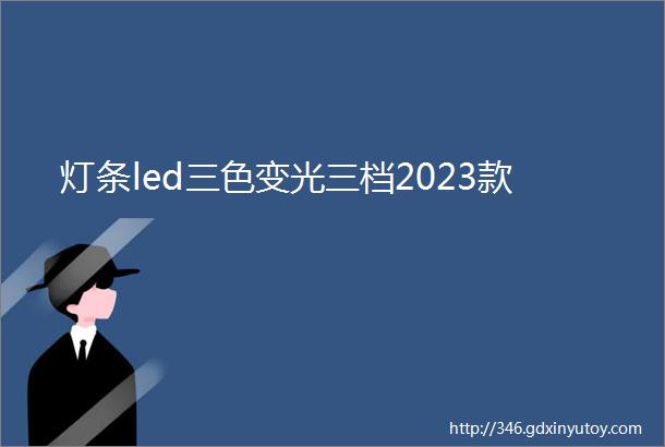 灯条led三色变光三档2023款