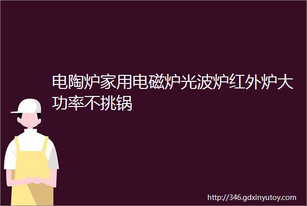 电陶炉家用电磁炉光波炉红外炉大功率不挑锅