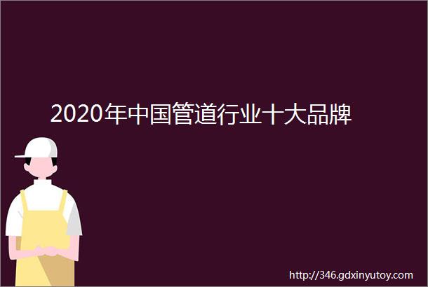 2020年中国管道行业十大品牌