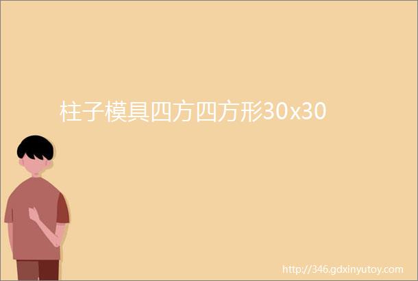 柱子模具四方四方形30x30